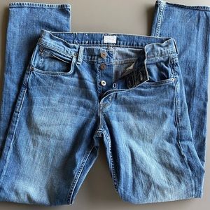 Hudson Byron Straight button fly size 32 jeans